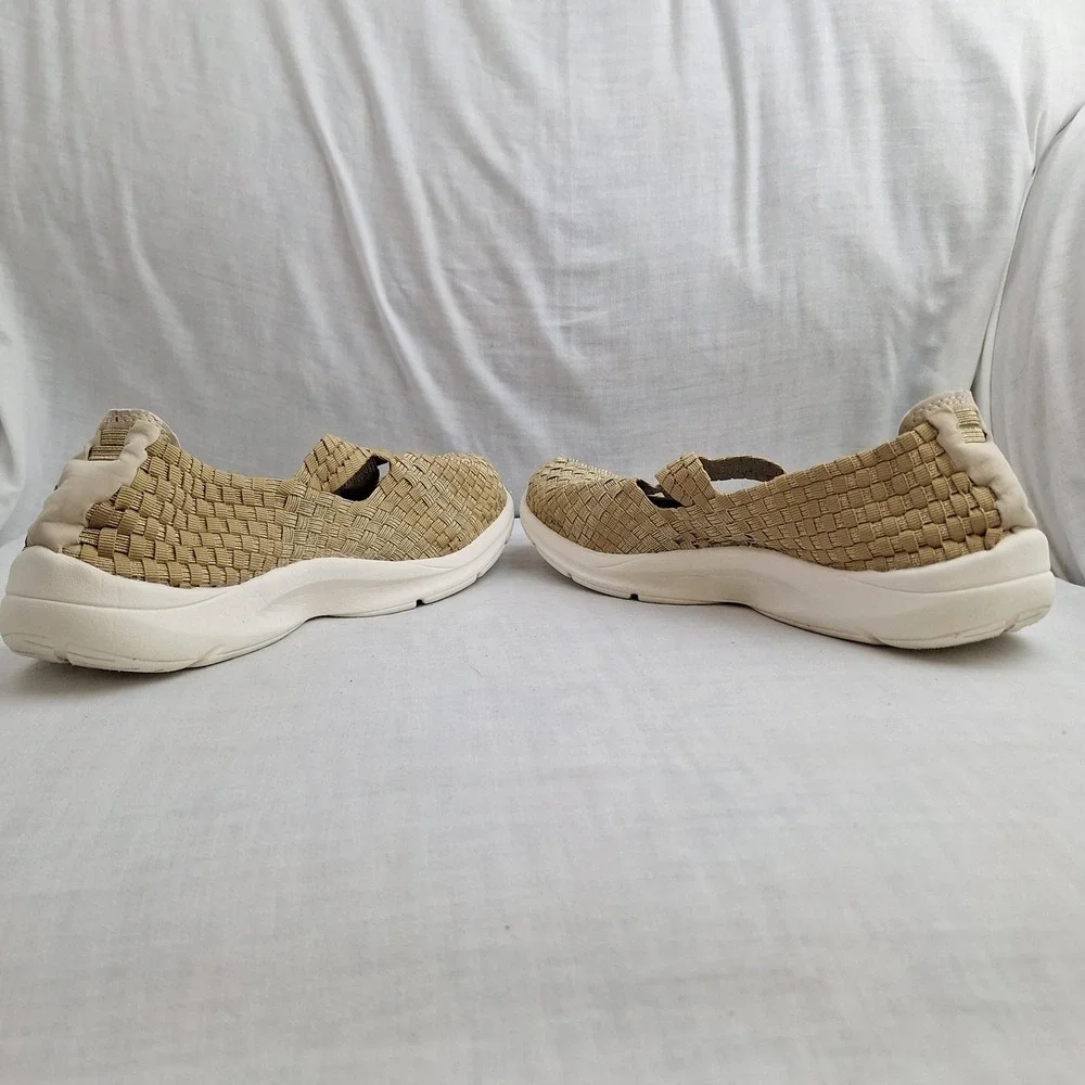 Easy Spirit Gold 10 Woven Slip On Esquest Women 16410215 Shoe Sneakers e360